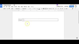 Use Fillable Boxes in Google Docs [upl. by Ody268]