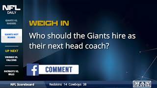 Top 5 Replacements for the Giants Head Coach and General Manager [upl. by Maryl937]