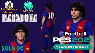 DIEGO ARMANDO MARADONA PACK  LAS 10 CARAS DEL 10  EFOOTBALL PES 2021  10 CARAS DEL 10  SOLO PC [upl. by Ballou]