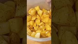 Crispy Air Fried Patatas Bravas  Easy Spanish Tapas Recipe [upl. by Nosiddam]