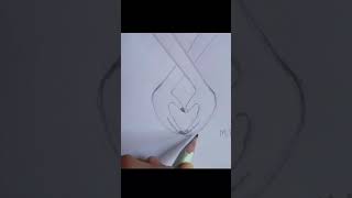 HOW TO DROW ROMANTIC COUPOLE HAND HEART SHAPE DESIGN facebookart satisfyingart sketch [upl. by Eissat748]