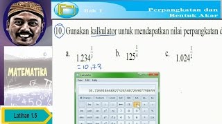 menghitung pangkat denga kalkulatorbse matematika kelas 9 k13 lat15 no 10  eksponensial [upl. by Jamey]