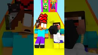 Kiss Run Noob Vs Herobrine In BarryPrison [upl. by Audwen443]