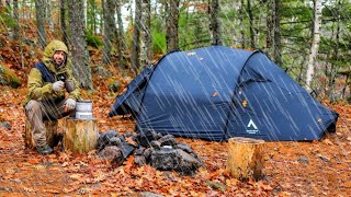 Camping In Rain And Strong Wind [upl. by Skell]