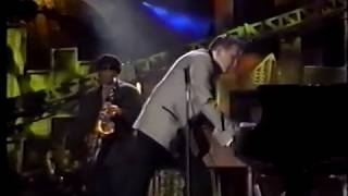 JERRY LEE LEWIS  Whole Lotta Shakin wSpringsteen live  Rock n Roll Hall of Fame Opening 95 [upl. by Mont]