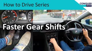 How to shift gears quickly and smoothly in a manual car [upl. by Aseram]