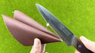 Razor Sharp Sharpen a Knife in 3 Minutes With This Method [upl. by Nole]