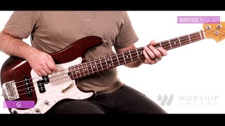 Theres No Way  Red Rocks Worship  Bass Guitar Tutorial [upl. by Nie]