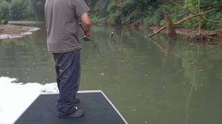 Fishing on a Modified Tracker Topper 15 1542 Aluminum Boat [upl. by Nage]