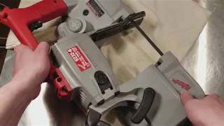 Milwaukee 6230 Heavy Duty Deep Cut Portable Band Saw Review [upl. by Stanwood]