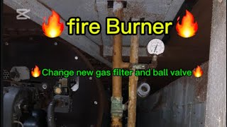 🔥Oven burner change new gas filter and ball valve🔥fyp [upl. by Katherin845]