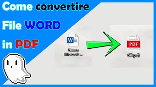 Come convertire file WORD docx in PDF pdf  Facile Veloce  office  Tutorial [upl. by Harahs]