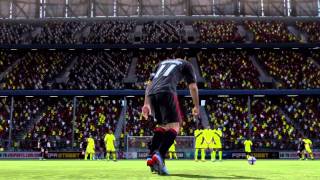 38 Yard Free Kick With Zlatan Ibrahimovic Fifa 12 [upl. by Eceirtal]