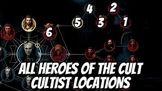 All Heroes of The Cult  Cultist Locations in AC Odyssey [upl. by Halladba]