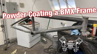 Powder Coating a BMX Frame Prismatic Powders Ocala Copper [upl. by Athalee796]