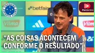 Tempo a gente tem só se der certo diz Fernando Diniz em apresentação no Cruzeiro [upl. by Hildagarde]