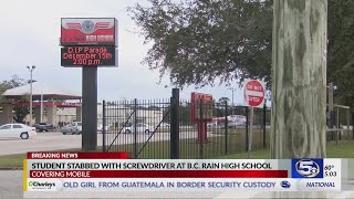 VIDEO Student stabbed with screwdriver at BC Rain High School [upl. by Kennet]