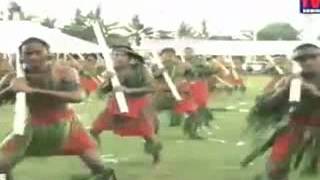 US Marine War Dancing at Iowa Tribe of Oklahoma Powwow 2014 [upl. by Aicatsue]