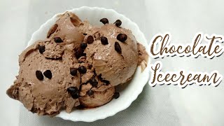 No Condensed Milk amp Cocoa Powder Chocolate Icecream Recipe  Reemas Kitchen [upl. by Savihc]