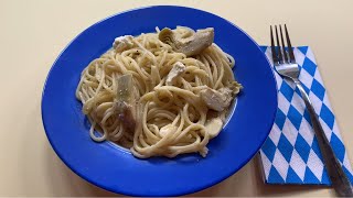 Fix zubereitet Spaghetti mit Artischocken und Feta 181 [upl. by Akinorev]