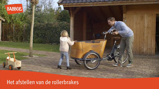 Afstellen Babboe roller brakes zo doe je dat [upl. by Oilejor]