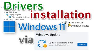 How to download drivers for Windows 11 from Windows update and install [upl. by Merfe]