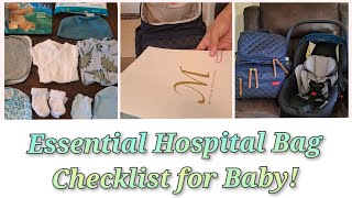 Hospital Bag Checklist for Baby What to Pack Before Delivery First time Mom [upl. by Rumery447]