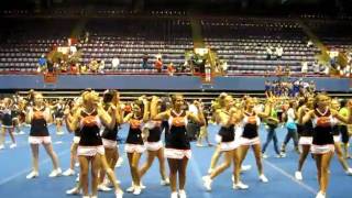 Gilmer Buckeye Varsity cheerleaders cheercamp 2010 [upl. by Yssac273]