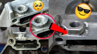 Absolutely no need to buy new crankcase how to repair crack oil chamber [upl. by Nahtaj]