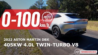 2022 Aston Martin DBX 0100kmh amp engine sound [upl. by Fortunna856]