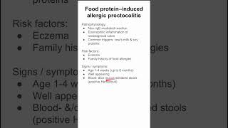 Food proteininduced allergic proctocolitis [upl. by Sura]