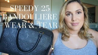 Monogram Empreinte Speedy Bandouliere 25 Wear amp Tear  2017 [upl. by Sheply417]