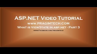 What is viewstate in aspnet  Part 3 [upl. by Annek598]