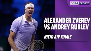 Alexander Zverev vs Andrey Rublev  Nitto ATP Finals  Match Highlights [upl. by Gadmann]