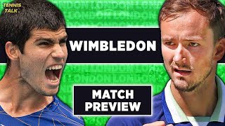 Alcaraz vs Medvedev  Wimbledon 2024  Tennis Prediction [upl. by Afas]