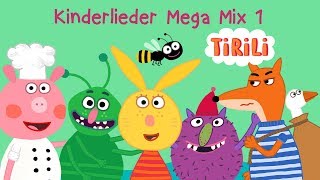 Kinderlieder Mega Mix 1 Auf der Mauer und 9 weitere Lieder  TiRiLi Kinderlieder  über 20 Minuten [upl. by Aenal420]