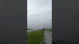 Cycling in the Rain in Liechtenstein bikepacking bikepackinglife [upl. by Martinson551]