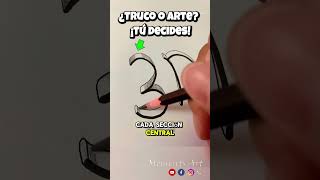 ¡Increíble Cómo Crear un 3D🎨Perfecto con Dos Lápices🖍️ 3d shorts arte trucos [upl. by Aigil]