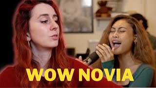 Reaction to Novia Bachmid  This Mountain Faouzia Cover [upl. by Purpura]