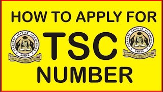 How to apply for TSC number guide [upl. by Ranna]