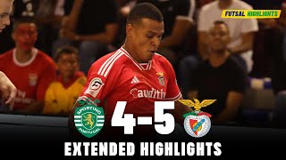 Benfica vs Sporting CP  What a Comeback  Highlights  SuperTaça De Futsal 01092023 [upl. by Thebazile]