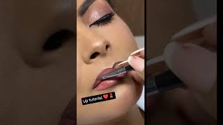 Lip tutorial 💄🖌️♥️ makeuplooks makeuptutorial makeup makeupartist parlourbase parlour 💄💄💄💄♥️ [upl. by Arnelle508]