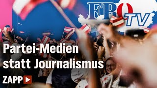 Wahl in Österreich Der MedienPlan der FPÖ  ZAPP  NDR [upl. by Enel552]