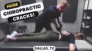 Huge Cracks with Dallas Chiropractor [upl. by Tichon]