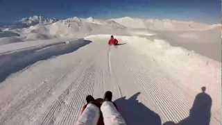 Luge Val Thorens Cosmojet anciennement le Toboggan  6 km de descente [upl. by Knitter]