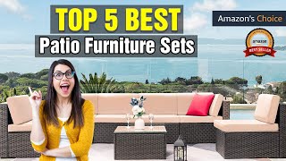 Top 5 Best Patio Furniture Set 2024 Reviews Buyer Guide ✅ [upl. by Anilram698]