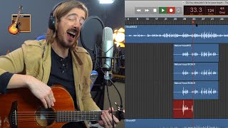 How to record and mix vocals amp harmonies Garageband tutorial [upl. by Eahsal]