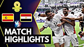 Spain U23 VS Egypt U23  Highlights  Summer Olympics In Paris 2024  30 July 2024 [upl. by Sower]