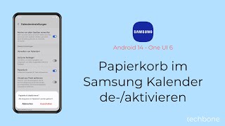 Papierkorb im Samsung Kalender deaktivieren oder aktivieren  Samsung Android 14  One UI 6 [upl. by Pollock]