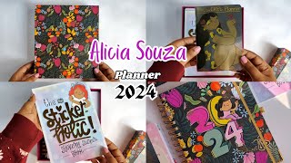 ALICIA SOUZA PLANNER 2024😍  UNBOXING  REVIEW  2024 PLANNER UNBOXING  PLANNER INDIA [upl. by Hux]